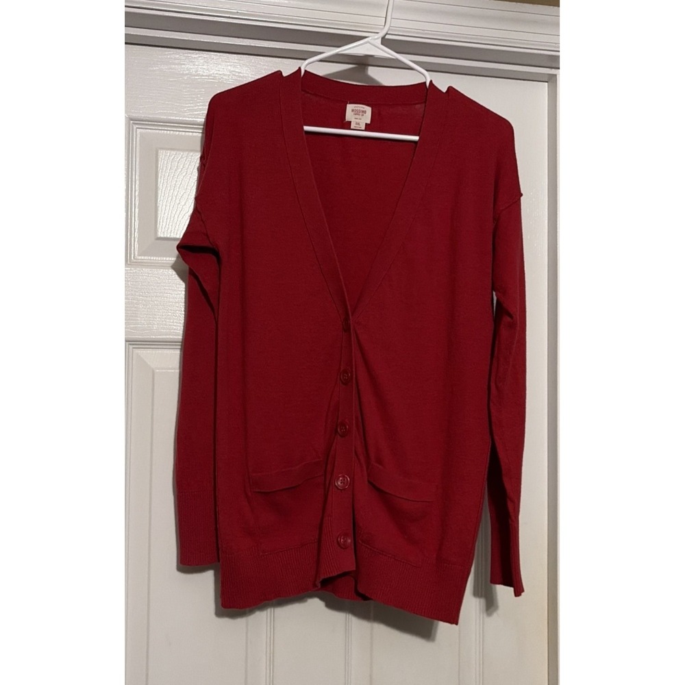 Missimo Supply Co Sweater Cardigan Women's Size XL Red Cardigan